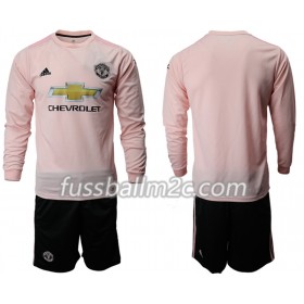Fußballtrikots Manchester United Kinder Auswärts Trikotsatz 2018-2019 Langarm